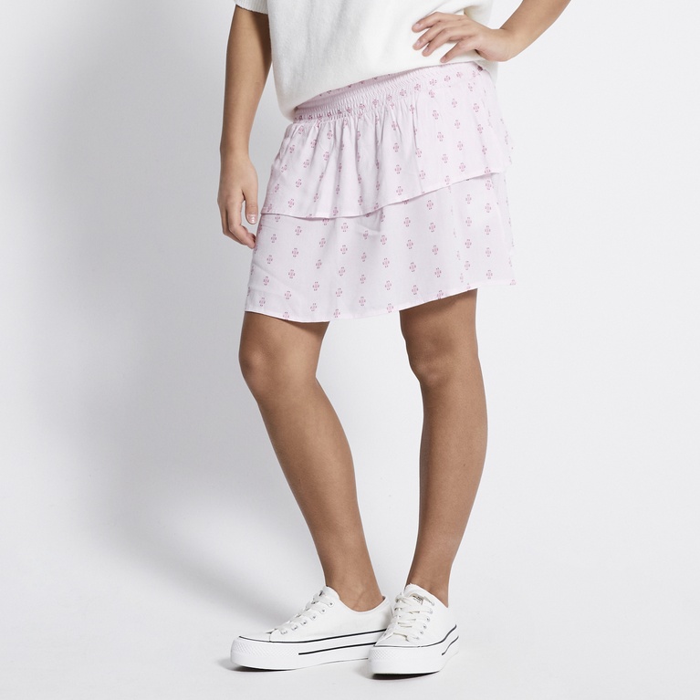 Frill skirt "Elena Print" Pink